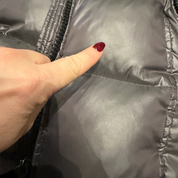 SAM. Metallic Gray Puffer Jacket $650 retail - Picture 11 of 11